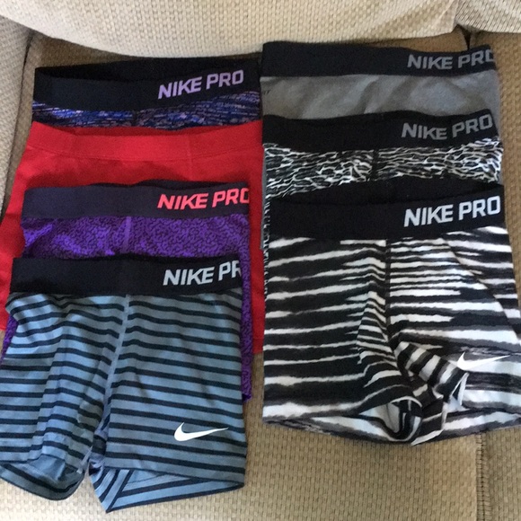 colorful nike pro spandex